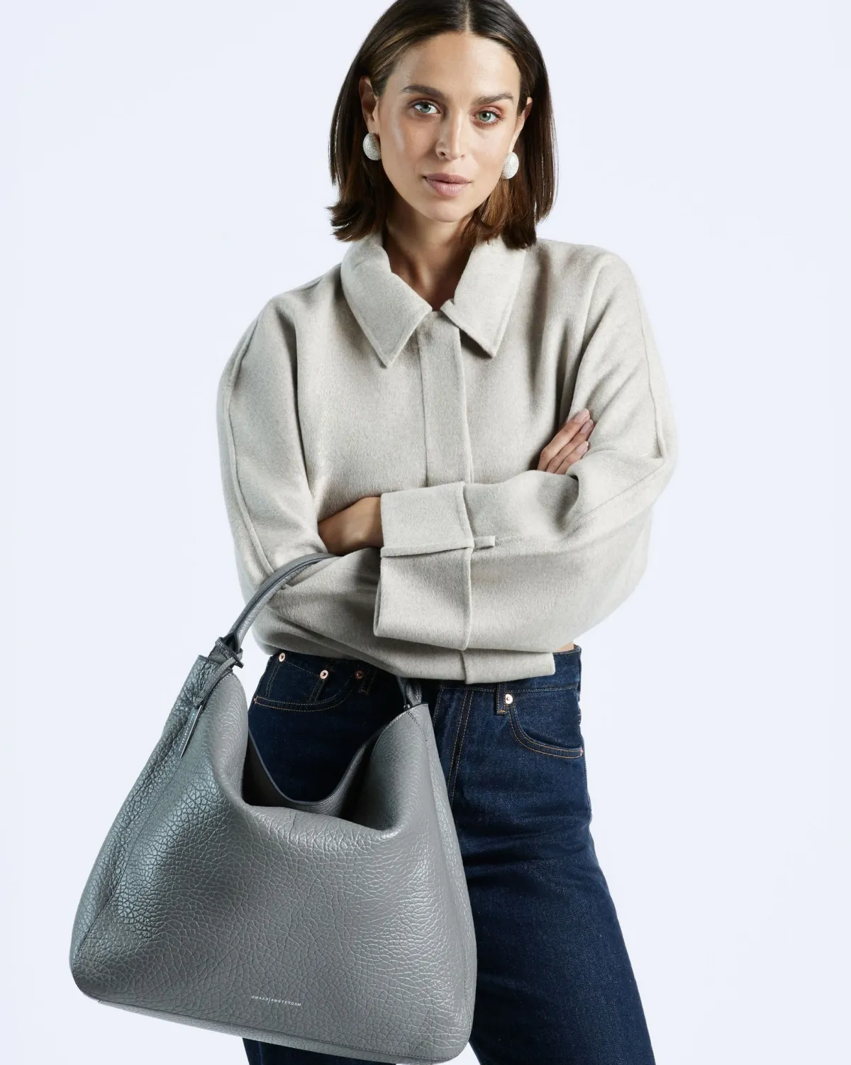 Sale HUTTON | SLATE GREY Schoudertassen | Laptoptassen